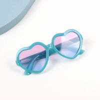 Fashion Heart Shape Resin Special-shaped Mirror Full Frame Kids Sunglasses sku image 4