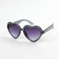 Fashion Heart Shape Resin Special-shaped Mirror Full Frame Kids Sunglasses main image 2