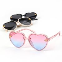Fashion Heart Shape Pc Special-shaped Mirror Full Frame Kids Sunglasses main image 5