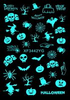 Halloween Rétro Citrouille Crâne Fantôme Autocollant Accessoires Pour Ongles 1 Jeu main image 2