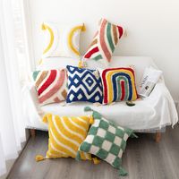 Casual Geometric Cotton And Linen Pillow Cases main image 1