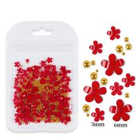 Fashion Flower Arylic Plastic Nail Decoration Accessories 1 Set sku image 12