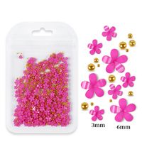 Fashion Flower Arylic Plastic Nail Decoration Accessories 1 Set sku image 24