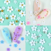 Fashion Flower Arylic Plastic Nail Decoration Accessories 1 Set main image 3