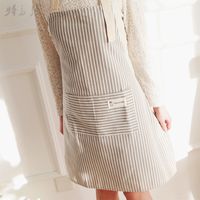 Fashion Stripe Cotton And Linen Apron 1 Piece main image 3