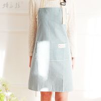 Fashion Stripe Cotton And Linen Apron 1 Piece main image 4