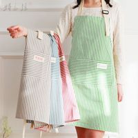 Fashion Stripe Cotton And Linen Apron 1 Piece main image 1