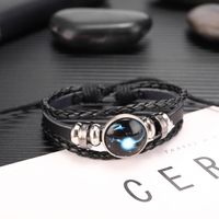 Fashion Constellation Alloy Inlay Ccb Unisex Bracelets 1 Piece sku image 21