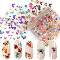 Fashion Star Flower Butterfly Pet Nail Patches 1 Set sku image 1