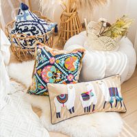 Ethnic Style Geometric Cotton Pillow Cases main image 3