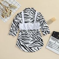 Fashion Abstract Cotton Blend Girls Clothing Sets main image 4