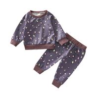 Casual Color Block Cotton Blend Boys Clothing Sets main image 3