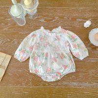 Casual Flower No 100% Cotton Baby Rompers main image 4