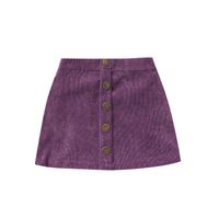 Casual Solid Color Cotton Blend Girls Skirts sku image 2