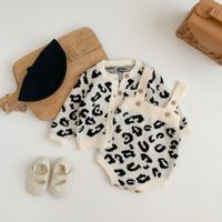 Mode Leopard 100% Baumwolle Baby Kleidung Sets main image 5