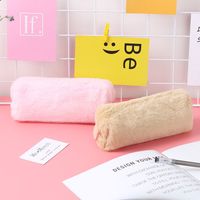 Korean Creative Simple Cute Plush Octagonal  Minimalist Pencil Case main image 5