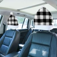 Noël Mode Plaid Chiffon À L'intérieur De La Voiture Accessoires Décoratifs 1 Pièce main image 3