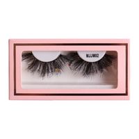 Christmas Mink Hair False Eyelashes Pink Box A Pair With Stickers sku image 2