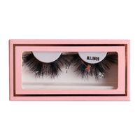 Christmas Mink Hair False Eyelashes Pink Box A Pair With Stickers sku image 9