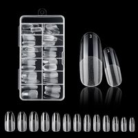 Simple Style Transparent Abs Nail Patches 120 Pieces sku image 5