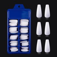 Fashion Solid Color Abs Nail Patches 100 Pieces sku image 1