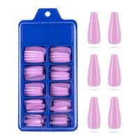 Mode Couleur Unie Abs Ongles Correctifs 100 Pieces sku image 32