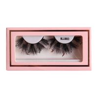 Christmas Mink Hair False Eyelashes Pink Box A Pair With Stickers sku image 3