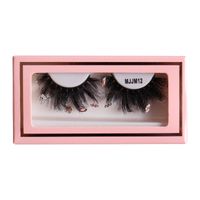 Christmas Mink Hair False Eyelashes Pink Box A Pair With Stickers sku image 12