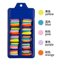 Fashion Colorful Abs Nail Patches 100 Pieces sku image 13