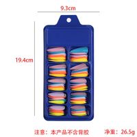 Fashion Solid Color Abs Nail Patches 100 Pieces main image 3