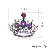 Moda Corona Aleación Enchapado Embutido Diamantes De Imitación Mujeres Broches main image 3