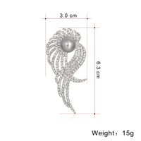 Fashion Wings Alloy Plating Inlay Artificial Pearls Rhinestones Women's Brooches main image 2