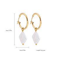 Fashion Star Alloy Inlay Artificial Pearls Women's Dangling Earrings 2 Pieces main image 4