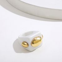 Simple Style Geometric Plastic Alloy Women's Rings 1 Piece main image 7