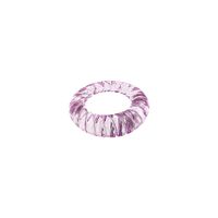Korean Transparent Candy Color Geometric Resin Ring Wholesale sku image 32