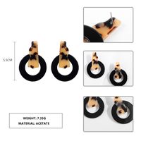 Simple Style Leopard Arylic Stoving Varnish Acrylic Women's Drop Earrings 1 Pair main image 2
