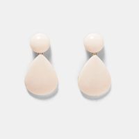Fashion Water Droplets Alloy Stoving Varnish Women's Drop Earrings 1 Pair sku image 1