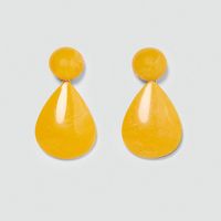 Fashion Water Droplets Alloy Stoving Varnish Women's Drop Earrings 1 Pair sku image 3