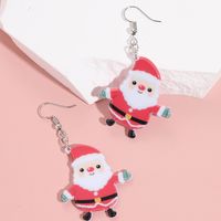 Cute Santa Claus Arylic Women's Ear Hook 1 Pair main image 7