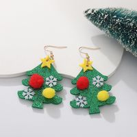 Fashion Christmas Tree Bell Cloth Fabric Women's Drop Earrings 1 Pair main image 7