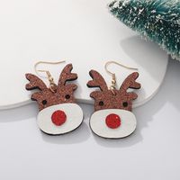 Fashion Christmas Tree Bell Cloth Fabric Women's Drop Earrings 1 Pair sku image 1