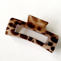 Fashion Geometric Leopard Plastic Hollow Out Hair Claws main image 3