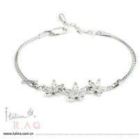 Fashion Elegant Flower Aaa Grade Zircon Bracelet sku image 8