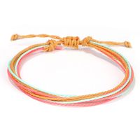 Ethnic Style Colorful Wax Line Braid Women's Anklet sku image 5