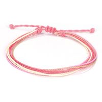 Ethnic Style Colorful Wax Line Braid Women's Anklet sku image 3