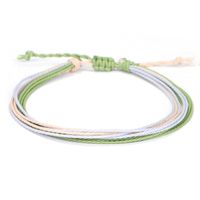 Ethnic Style Colorful Wax Line Braid Women's Anklet sku image 4