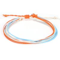 Ethnic Style Colorful Wax Line Braid Women's Anklet sku image 7