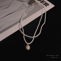 Luxuriös Geometrisch Legierung Perlen Künstliche Perlen Frau Halskette main image 4