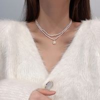 Luxueux Géométrique Alliage Perlé Perles Artificielles Femmes Collier main image 2