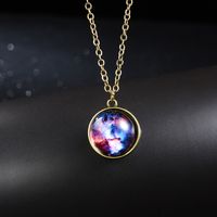 Fashion Starry Sky Alloy Plating Glass Unisex Necklace main image 4
